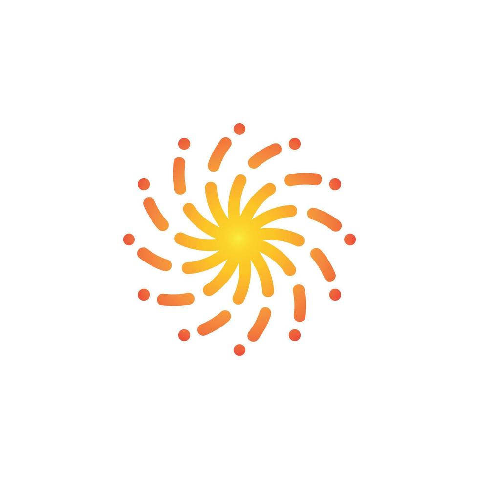 Sun logo free vector file.