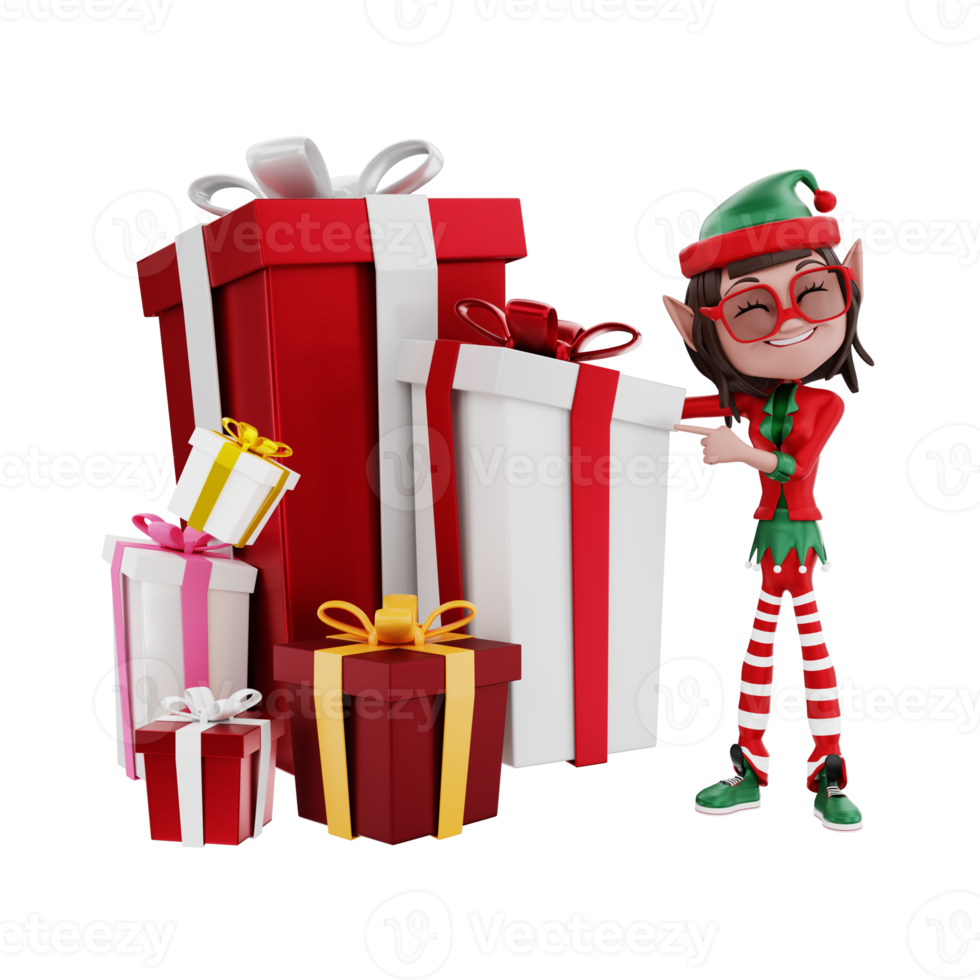 3D christmas illustration png