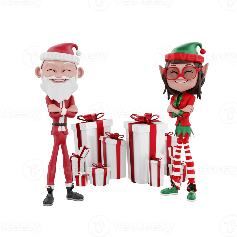 3D christmas illustration png