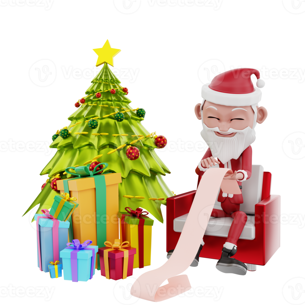 3D christmas illustration png