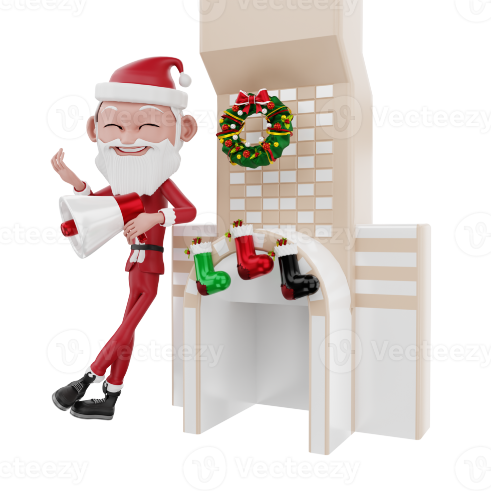 3D christmas illustration png