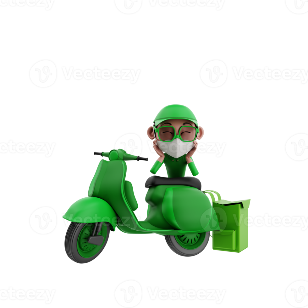 3d rendering of courier illustration png
