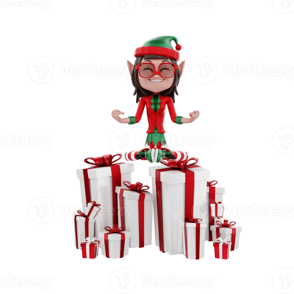 3D-Weihnachtsillustration png