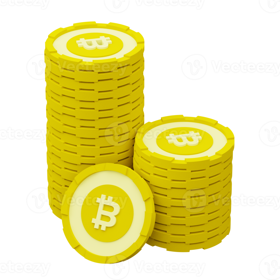 3D-Bitcoin-Symbolillustration png