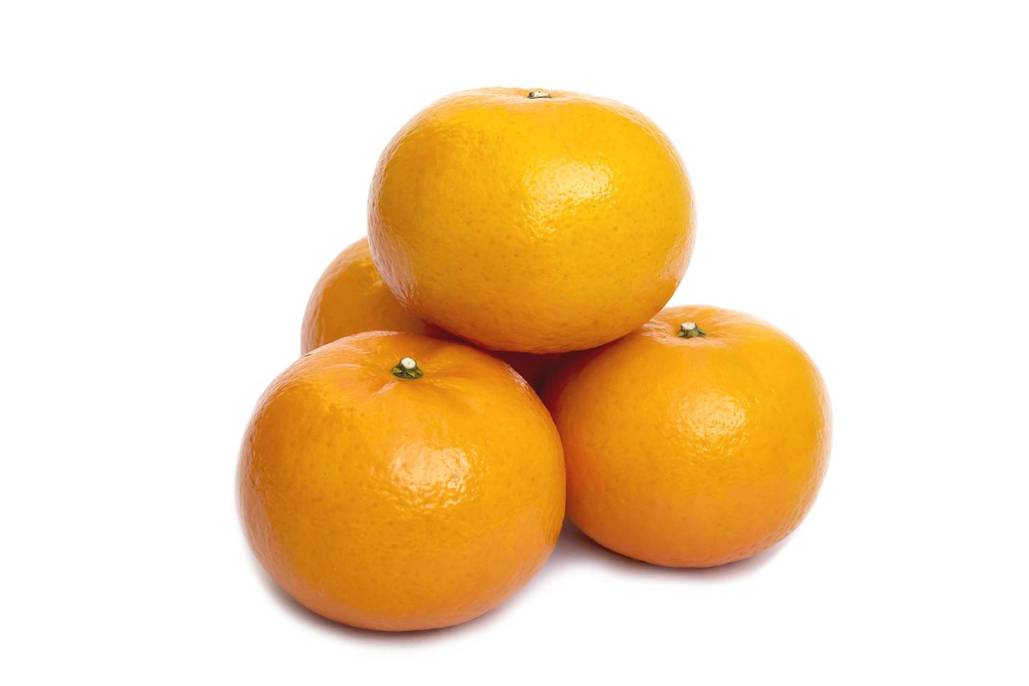 Fresh juicy orange fruit set over white background - tropical orange fruit for background use photo
