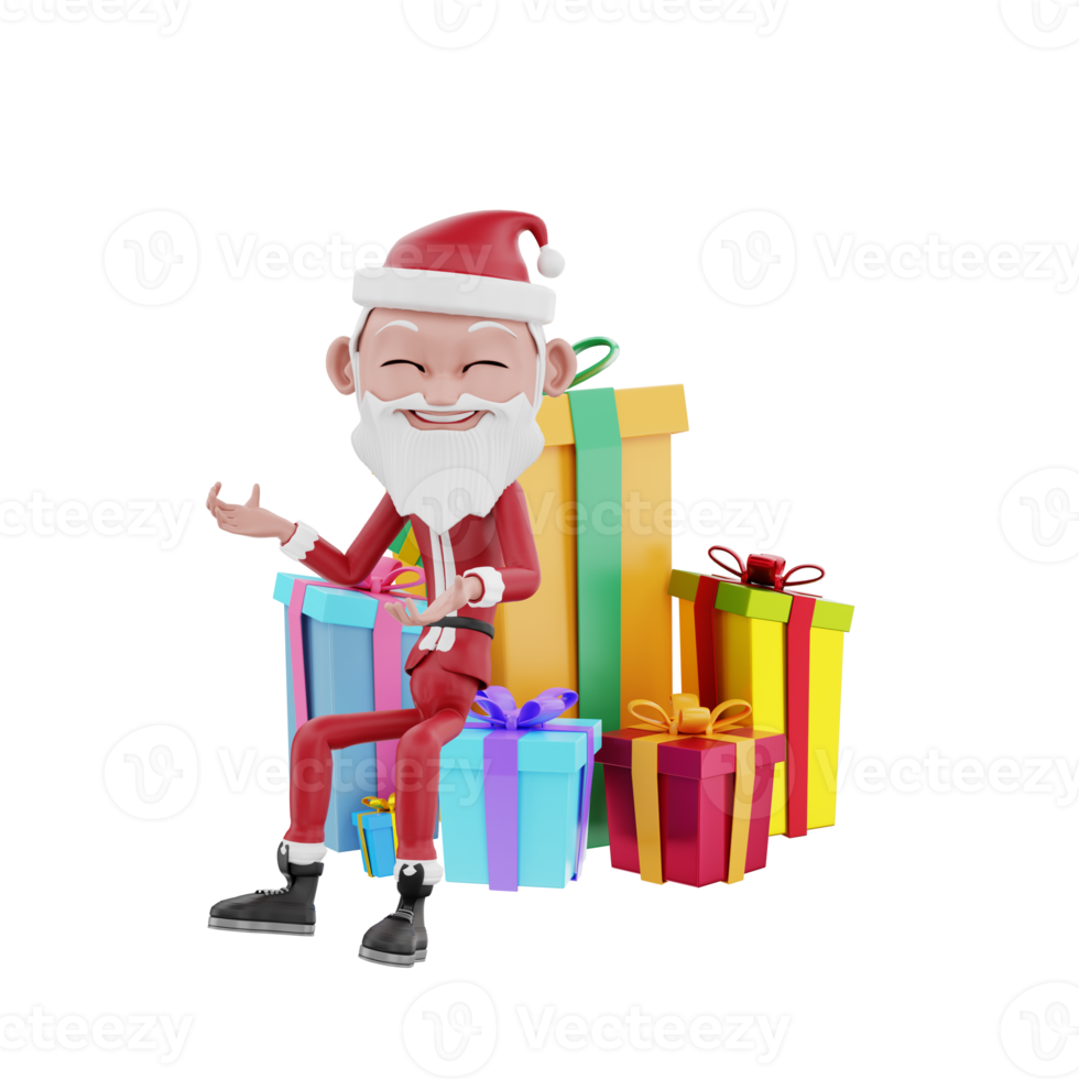 3D christmas illustration png