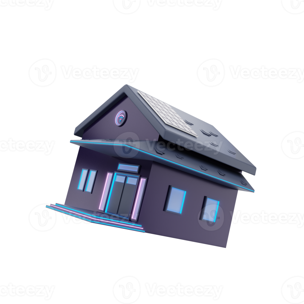 ilustração de ícone de smarthome 3D png