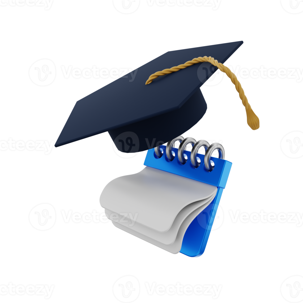 3d education icon illustration png