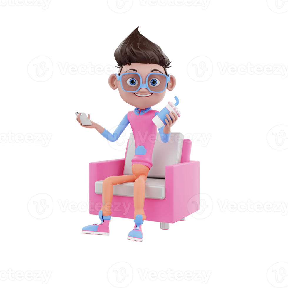 3d  business character illustration png