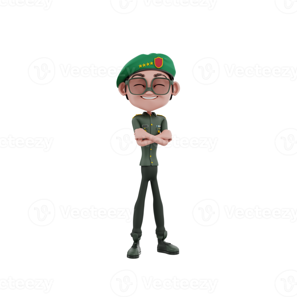 3D character indonesian independence days illustration png