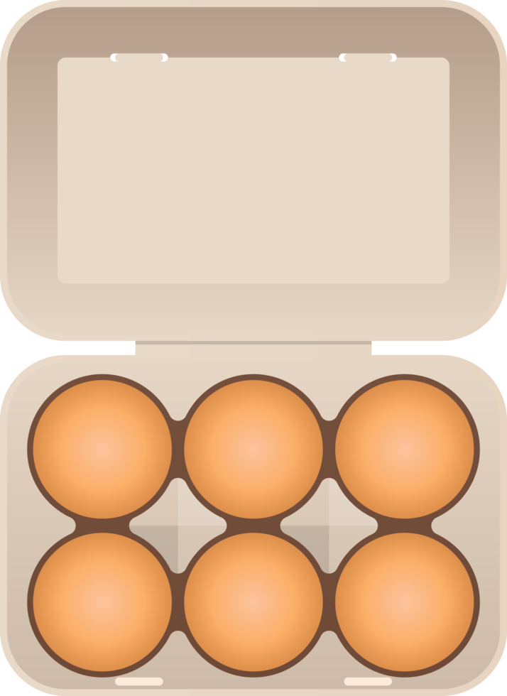 huevo de pollo en ilustración de diseño de imágenes prediseñadas de cartón png