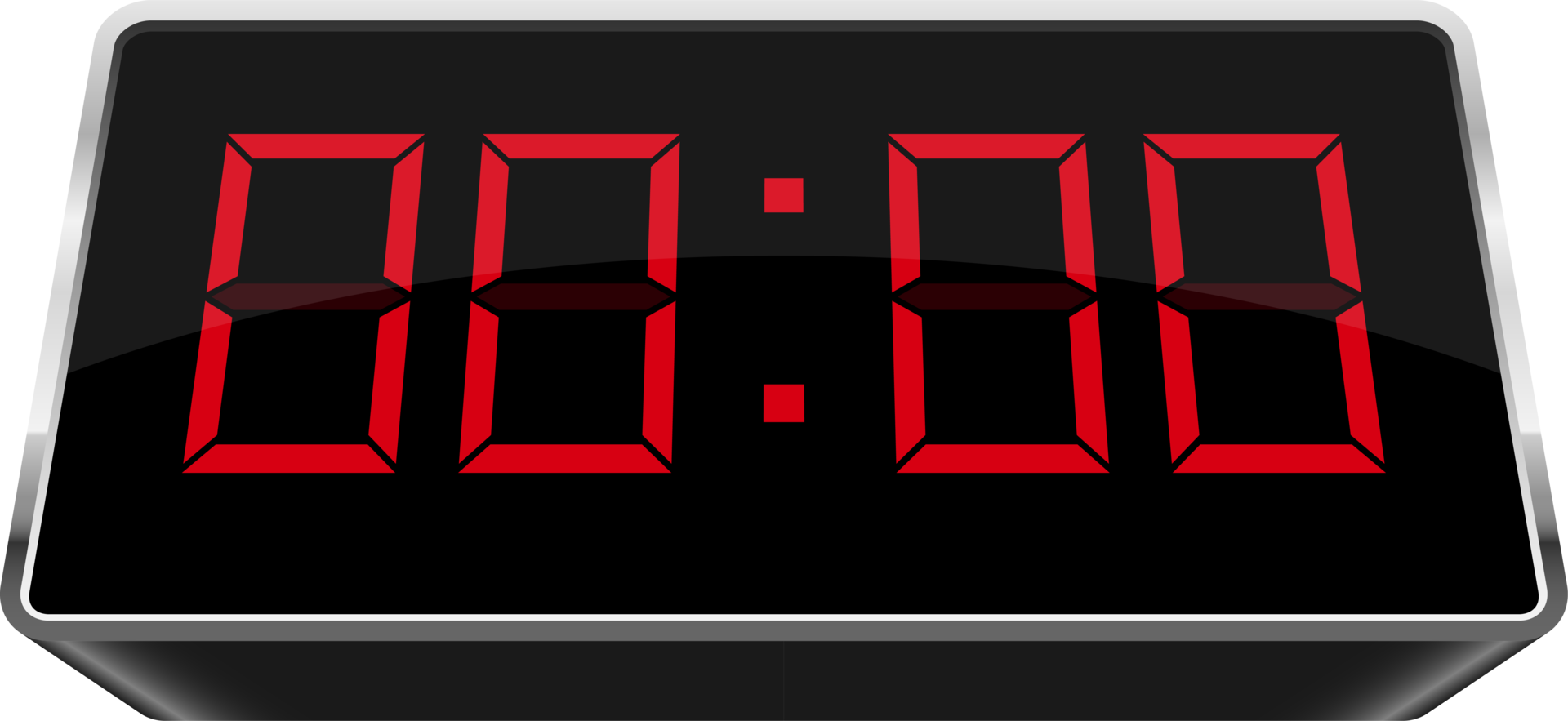 Digital clock clipart design illustration png