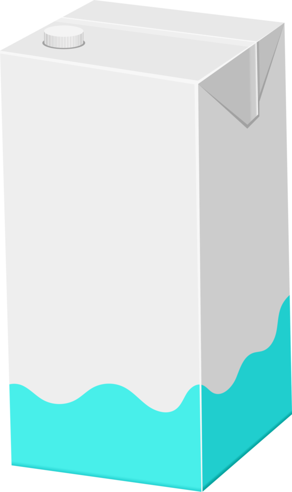 ilustração de design de clipart de pacote de caixa de suco de palha png