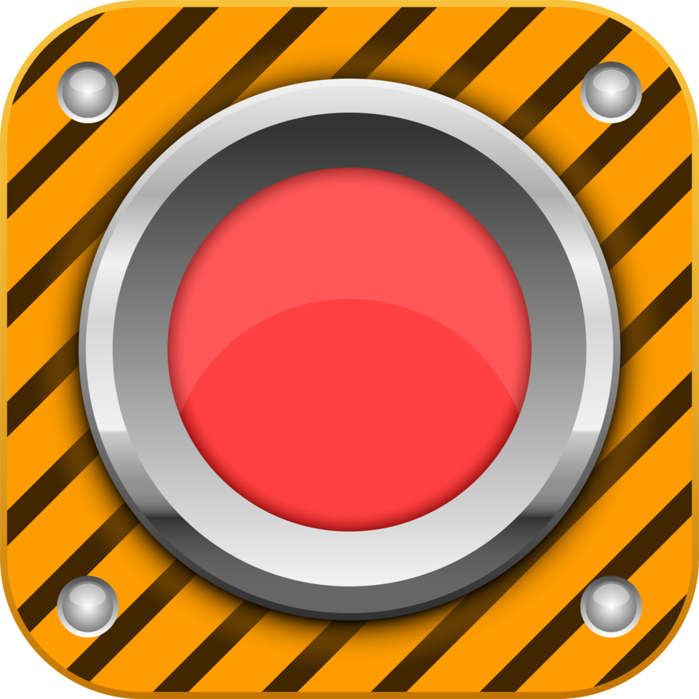 Panic button clipart design illustration png