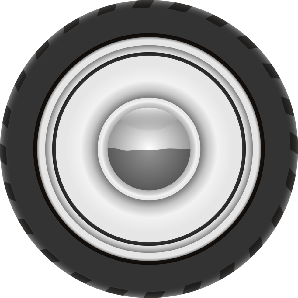 Retro car wheel clipart design illustration png