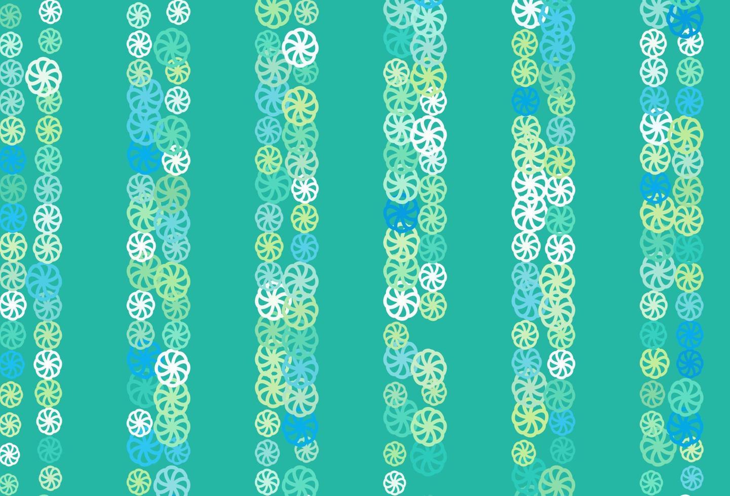 Light Blue, Yellow vector texture with colored snowflakes.