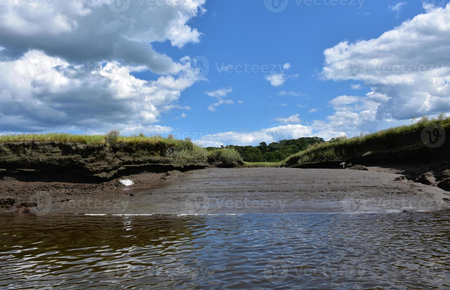 Muddy Estuary Along North River on the South Shore photo