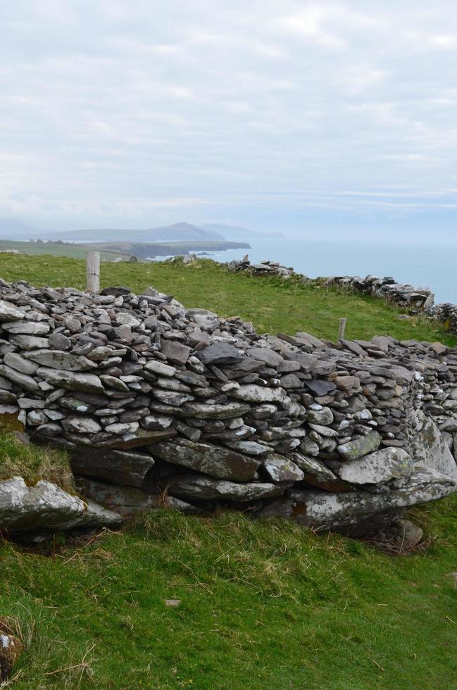 Clochan Beehive Hut Ruins in Ireland photo