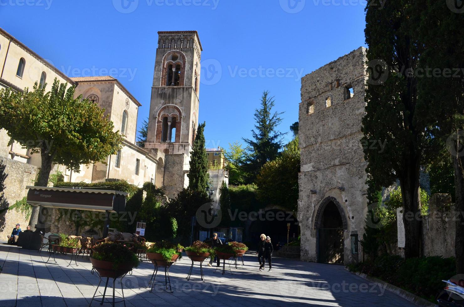 Pieazza Along the Coast of Amalfi in Italy photo