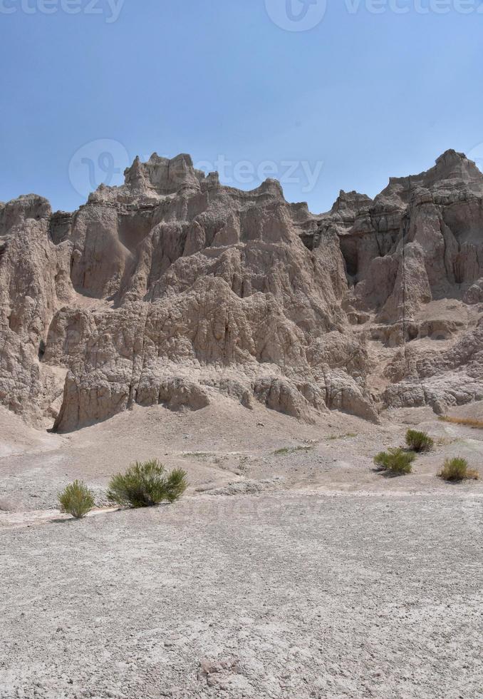 Hiking Trail Along the Badlands in National Park photo