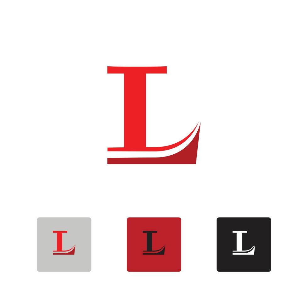 elegant letter L logo or monogram vector