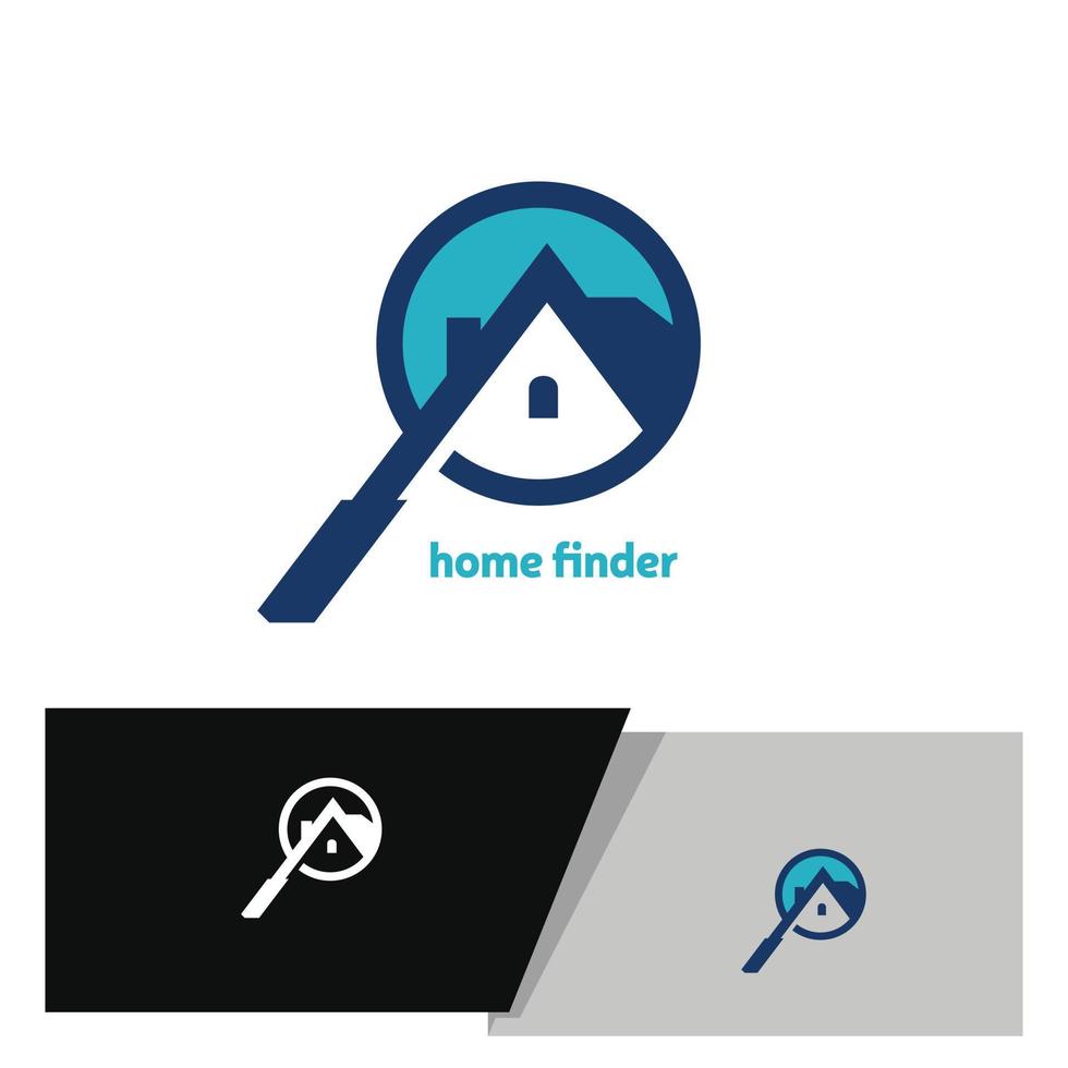 house finder logo or pictogram vector