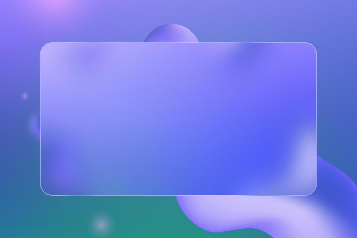 Website landing page vector template. Abstract style background for webpage and application with glassmorphism effect