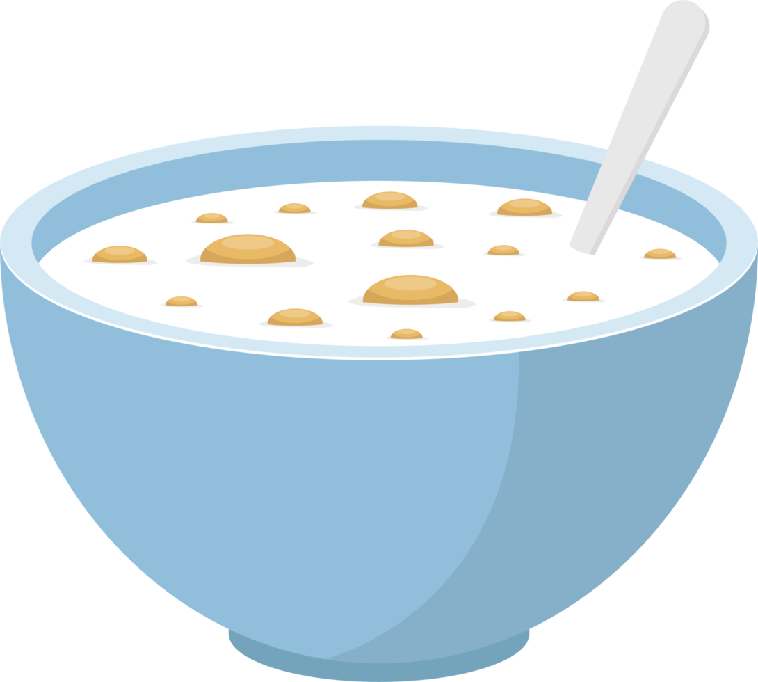 ciotola di illustrazione di progettazione clipart di cereali png