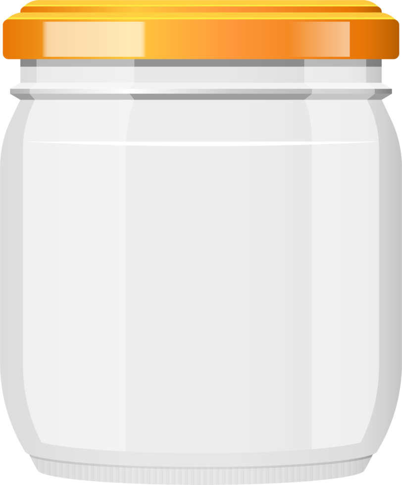 Empty glass jar clipart design illustration png