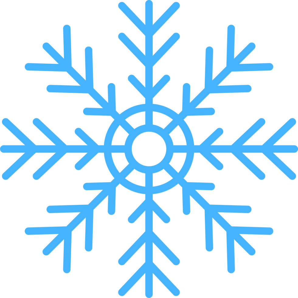 Snowflakes clipart design illustration png