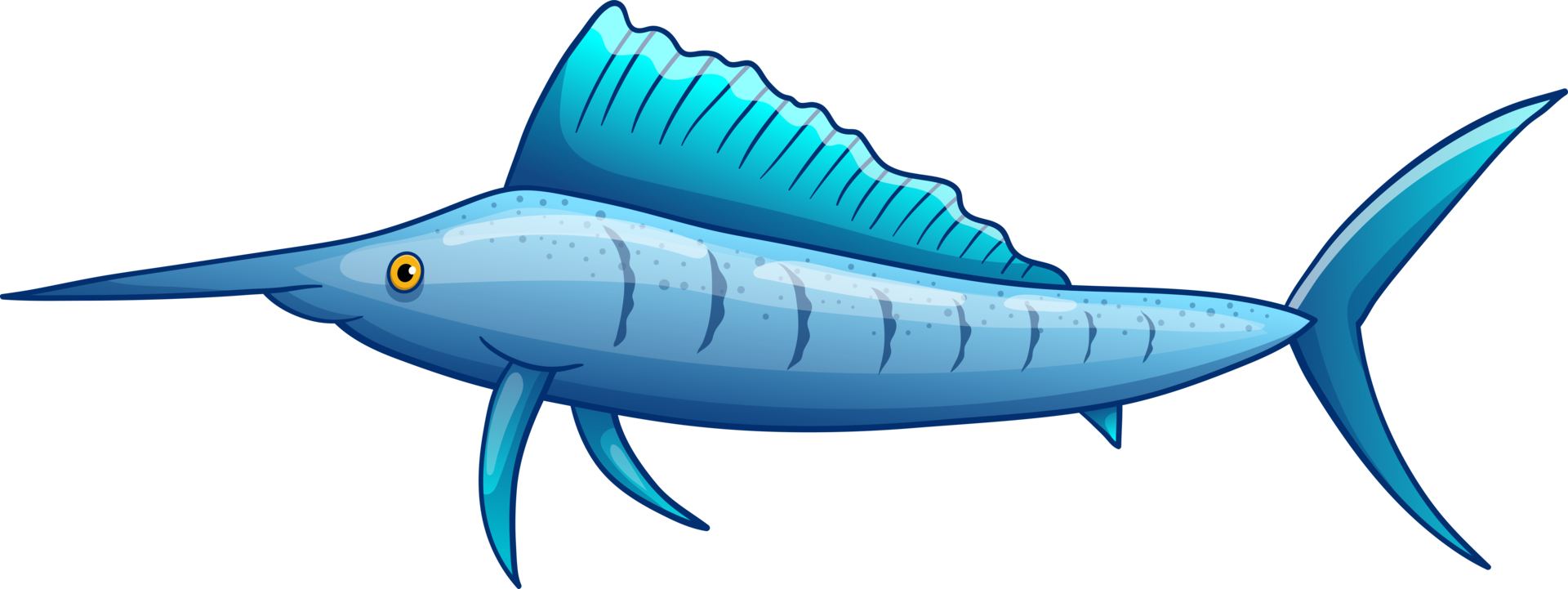 Fish drawing clipart design illustration png