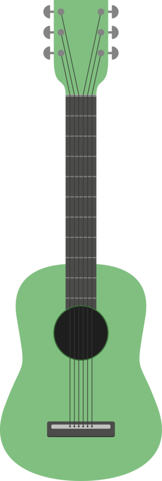 Ilustración de diseño de imágenes prediseñadas de guitarra png