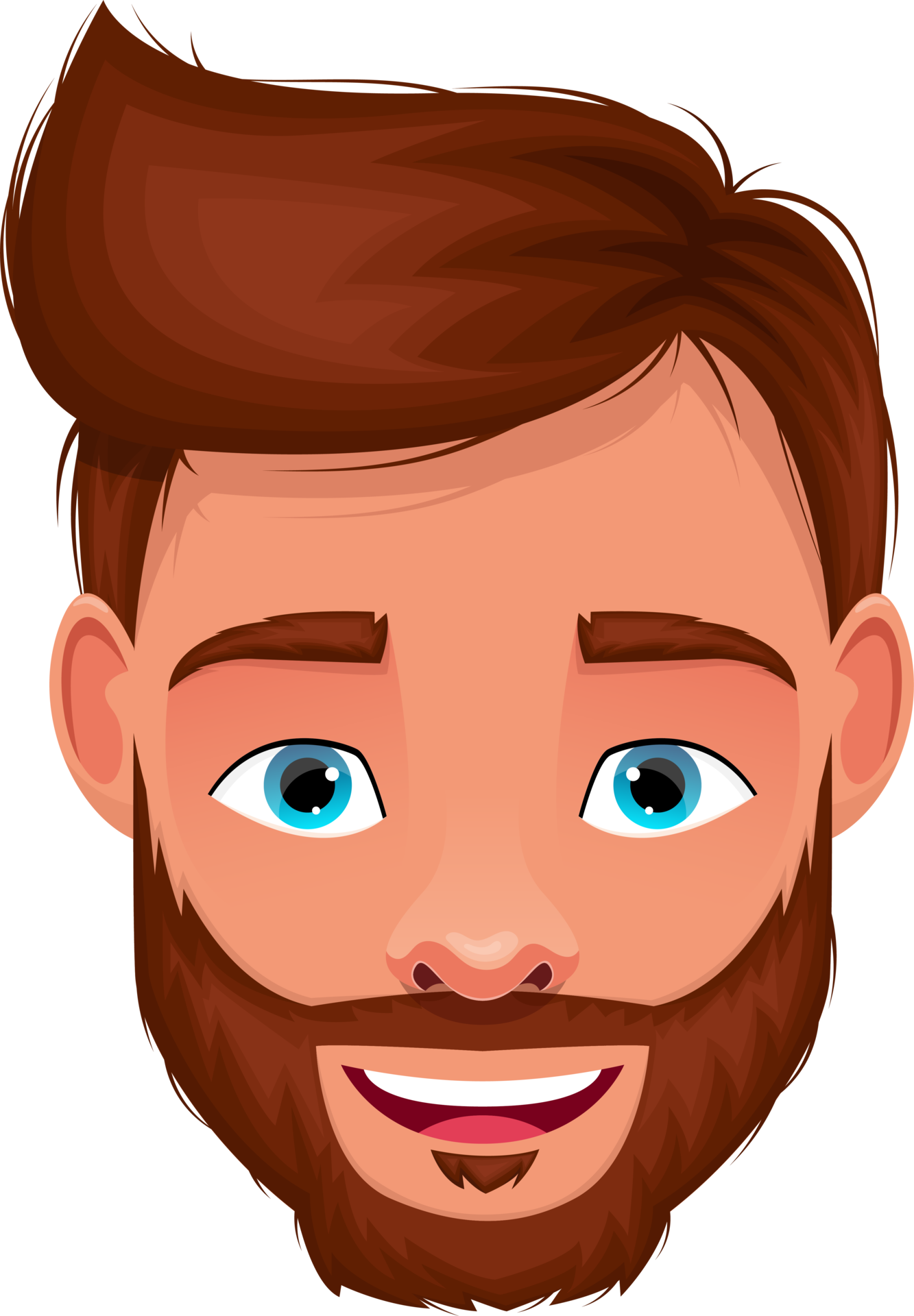 Mann Gesicht Clipart Design Illustration 9302668 PNG