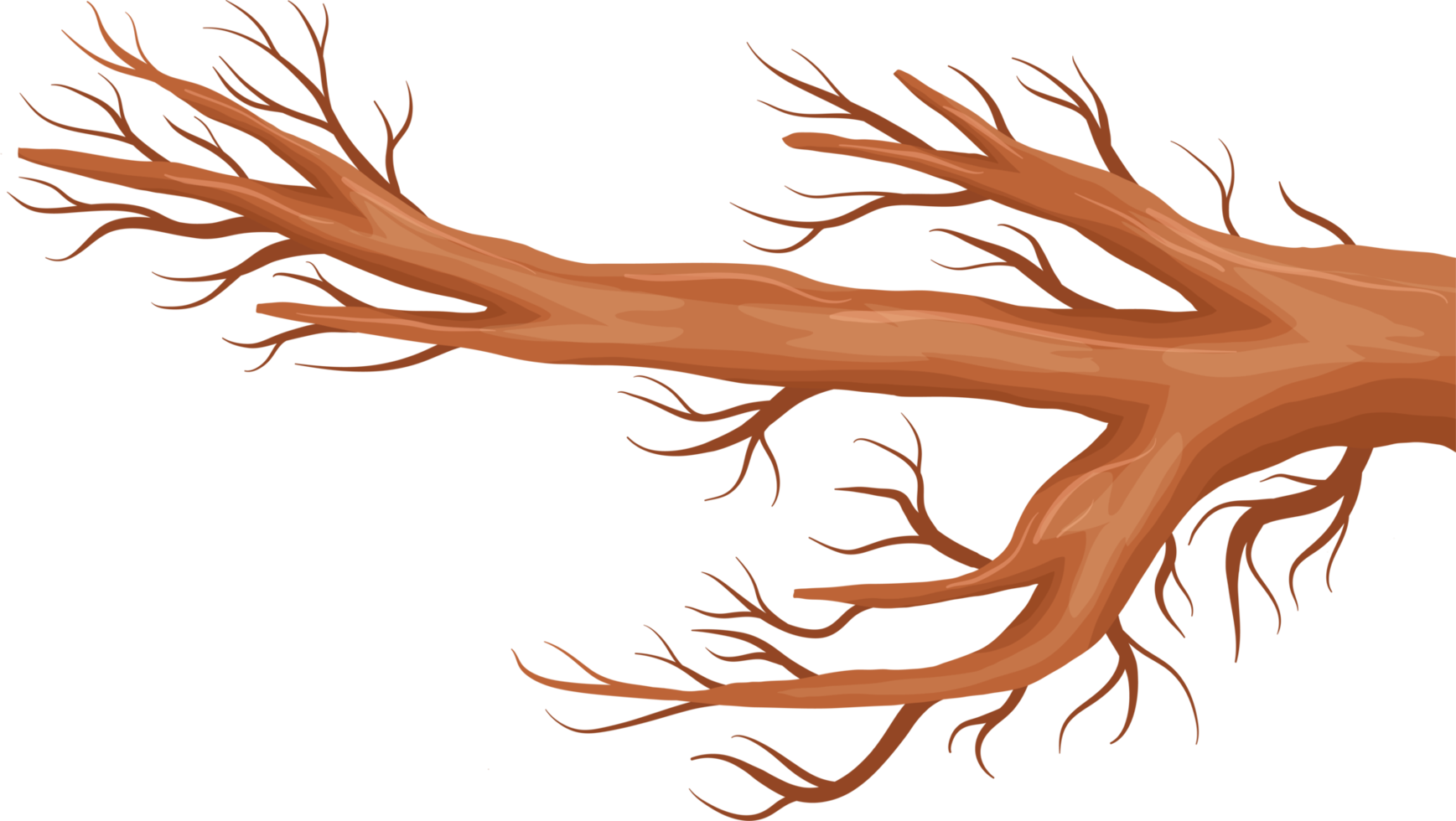 Ilustración de diseño de imágenes prediseñadas de rama de árbol png