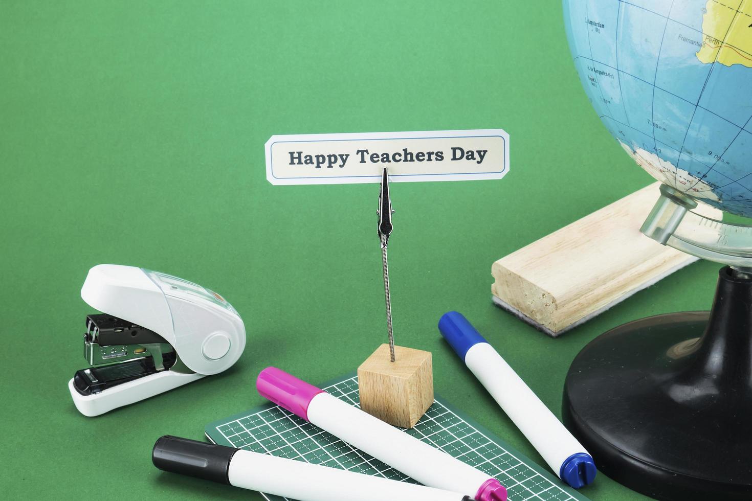 World Teachers' Day background - 5 October Unesco World Teachers's Day celebration concept photo