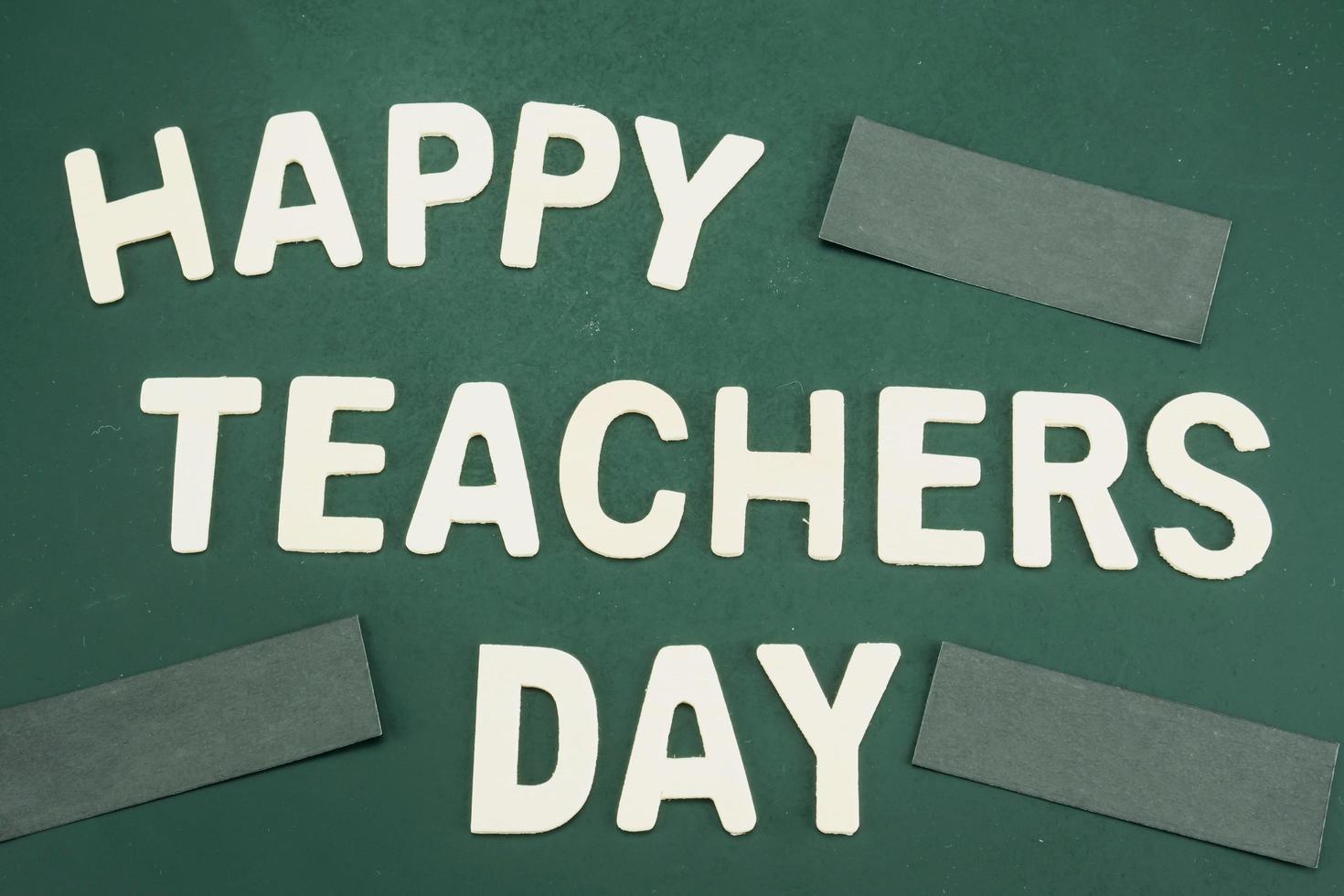 World Teachers' Day background - 5 October Unesco World Teachers's Day celebration concept photo