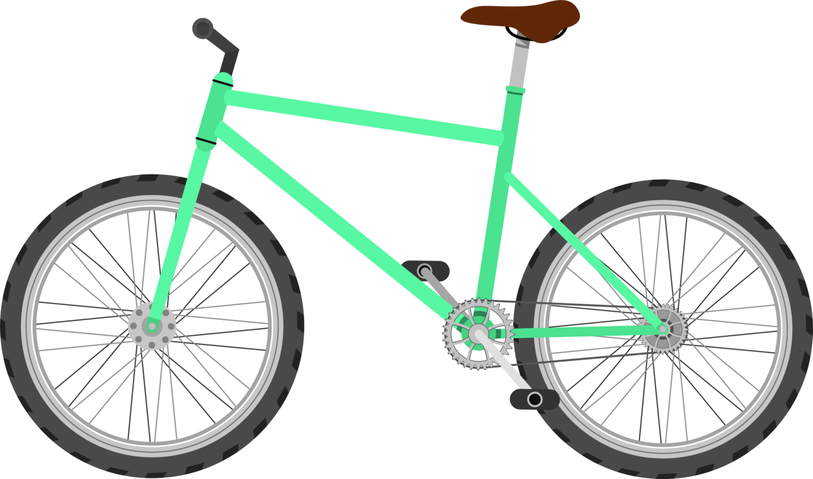 ilustração de design de clipart de bicicleta png