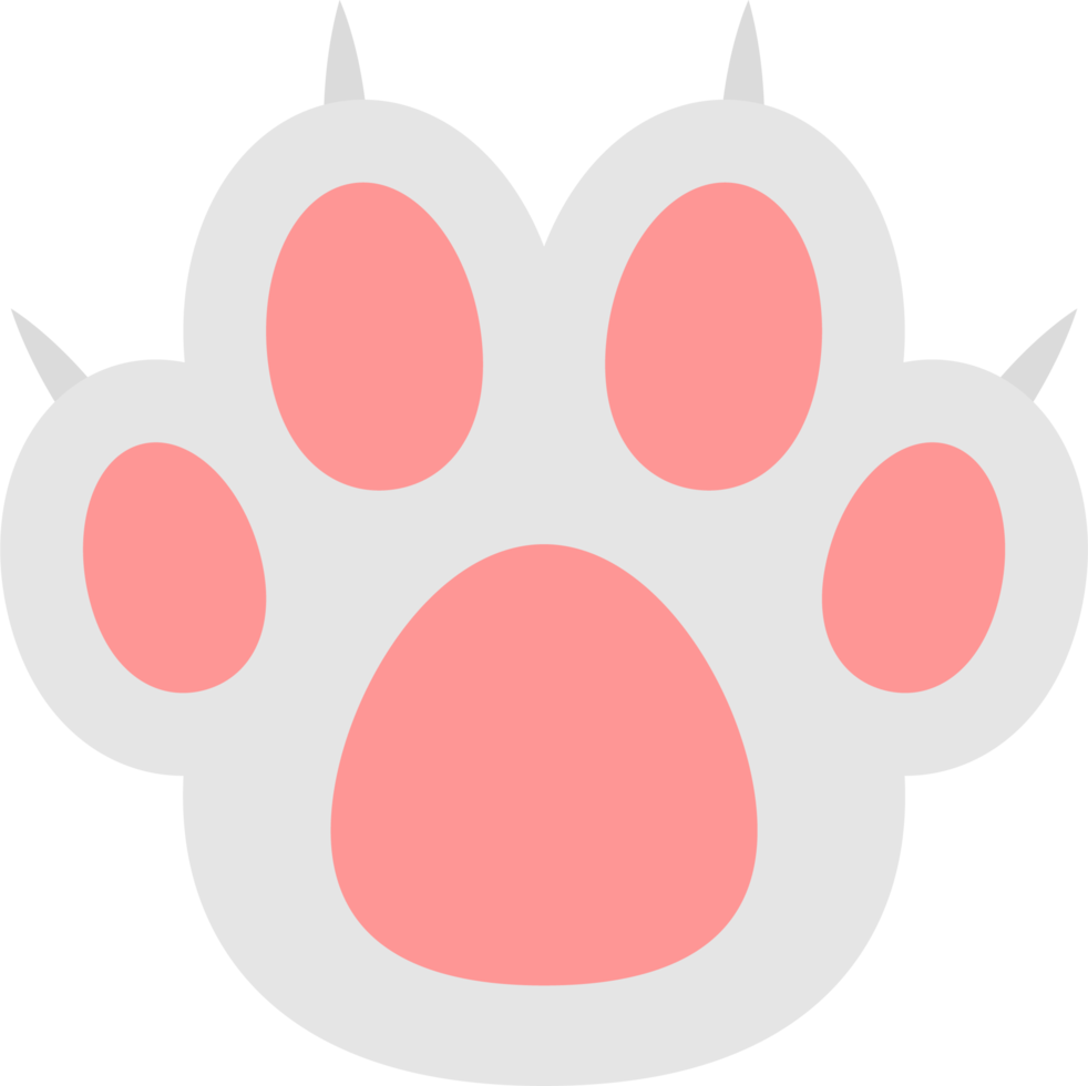 cat paw clipart design illustration png