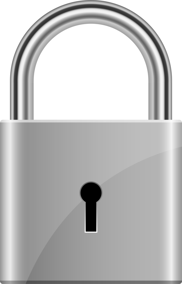 Padlock clipart design illustration png