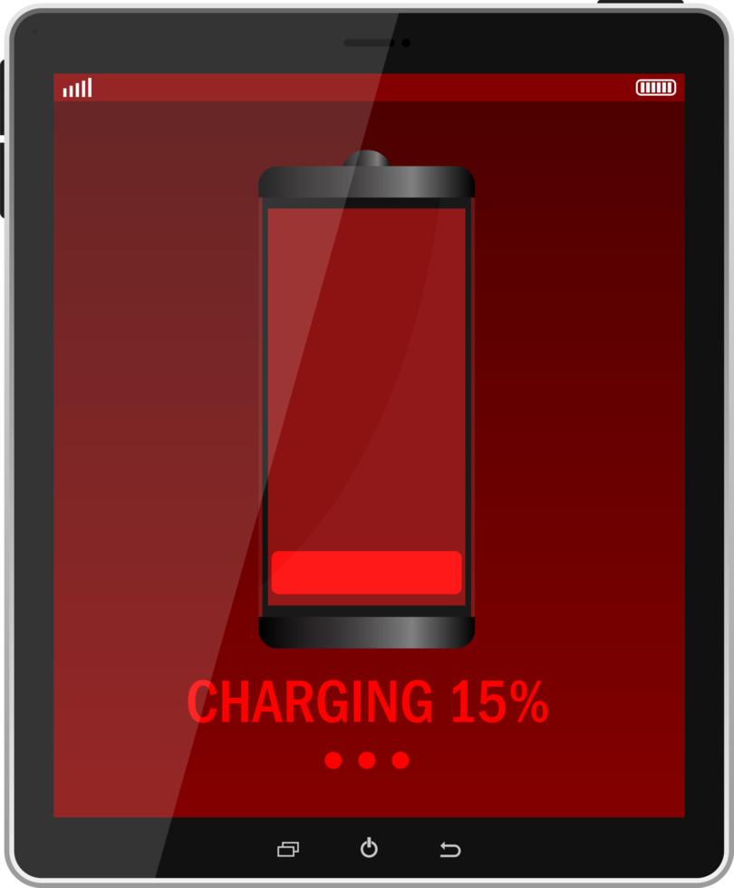 illustration de conception de clipart de charge d'appareil numérique png