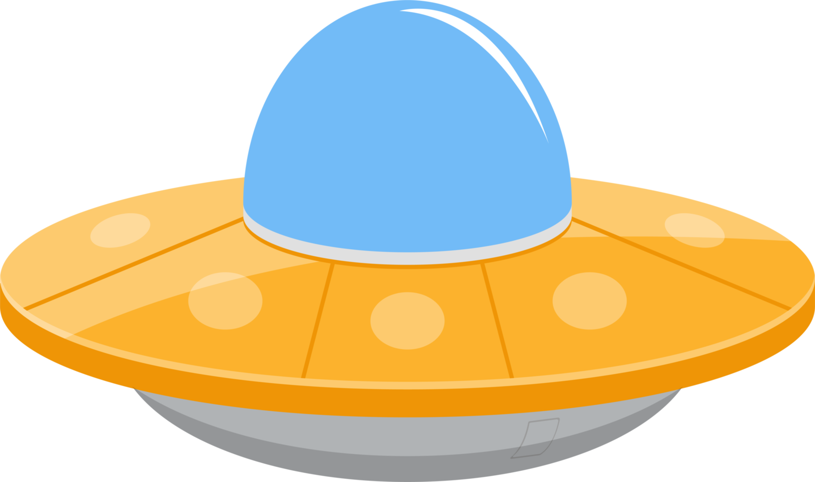 ilustração de design de clipart de conceito de nave espacial ufo png