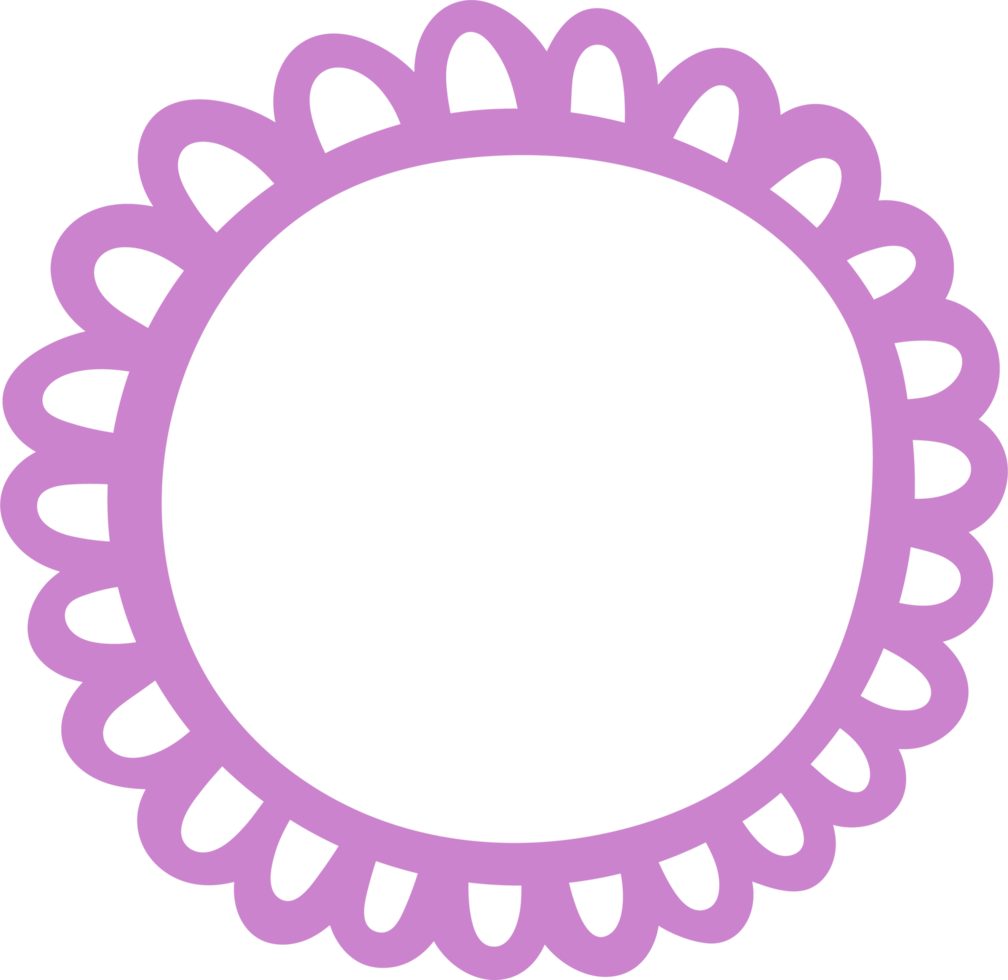 Hand drawn frames clipart design illustration png