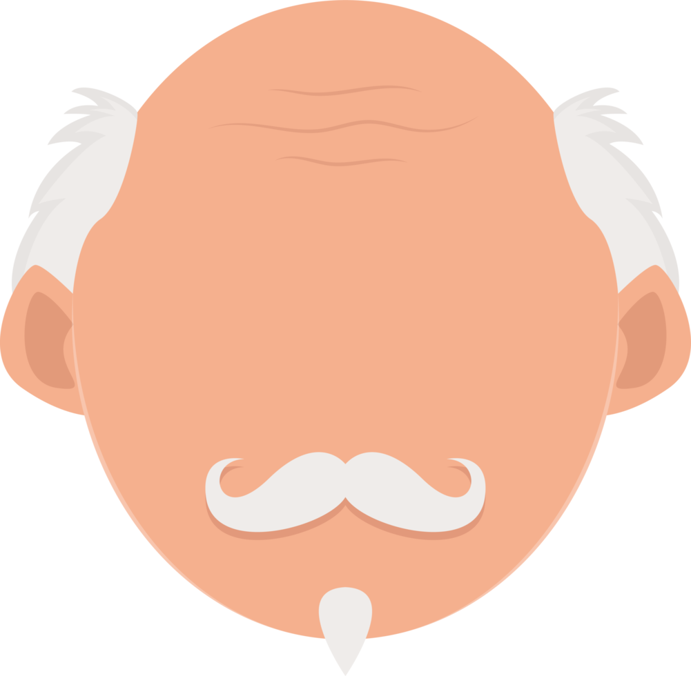 Old man clipart design illustration png