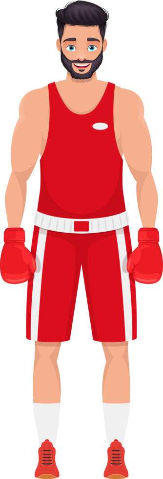 boxningsman clipart design illustration png