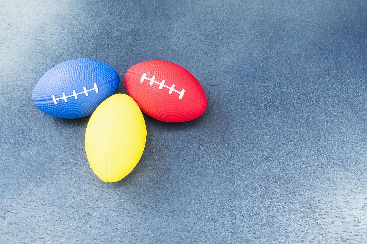 Soft rugby ball for hand exerciser photo