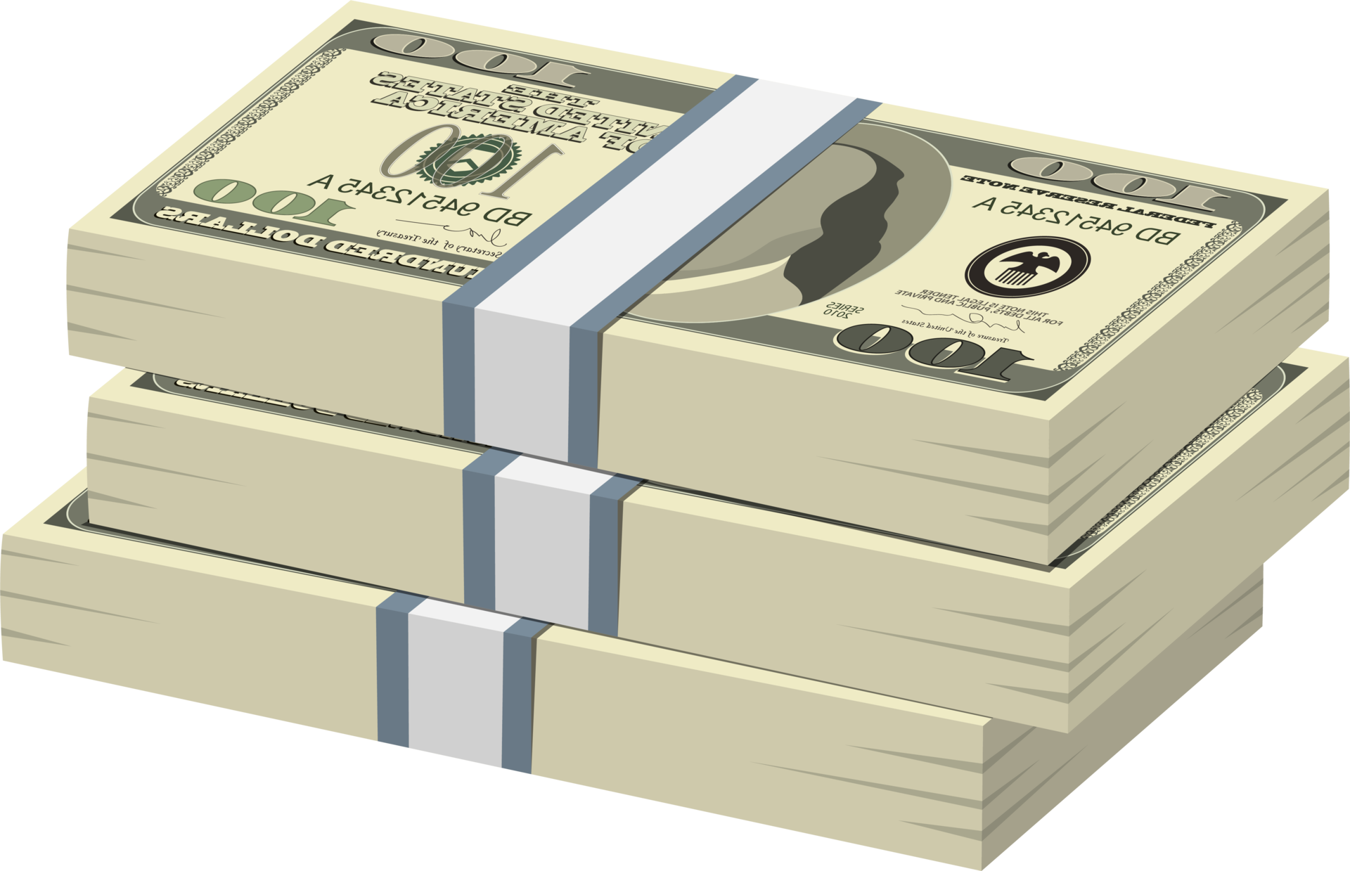 Money Clipart Transparent Background
 Pack of dollars money clipart design illustration PNG