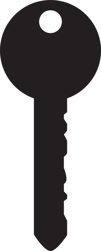 Door key clipart design illustration png