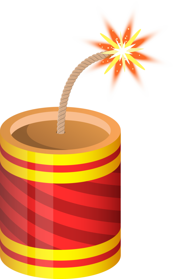 Firecrackers clipart design illustration png