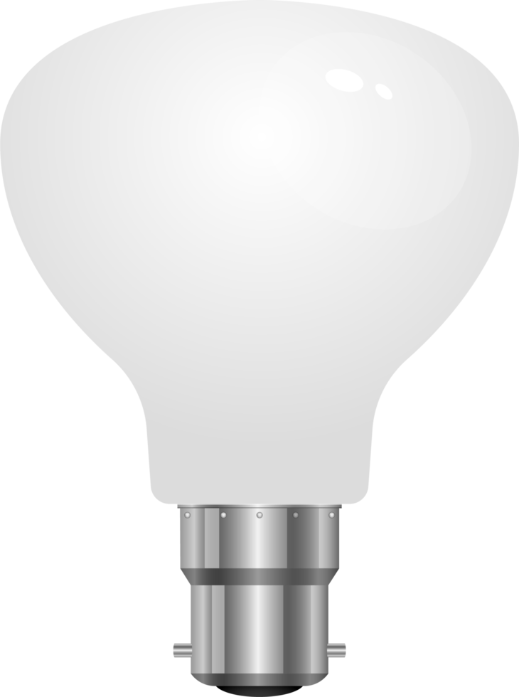 Realistic lightbulb clipart design illustration png
