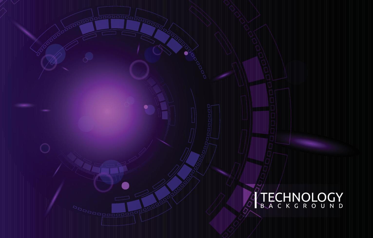 Futuristic Digital Circle Abstract Digital Technology Background vector